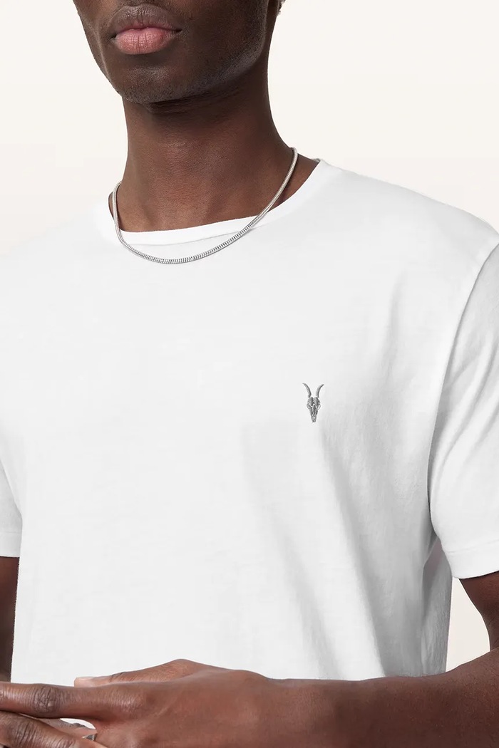 T-shirt basic męski bawełniany AllSaints M028JB biały