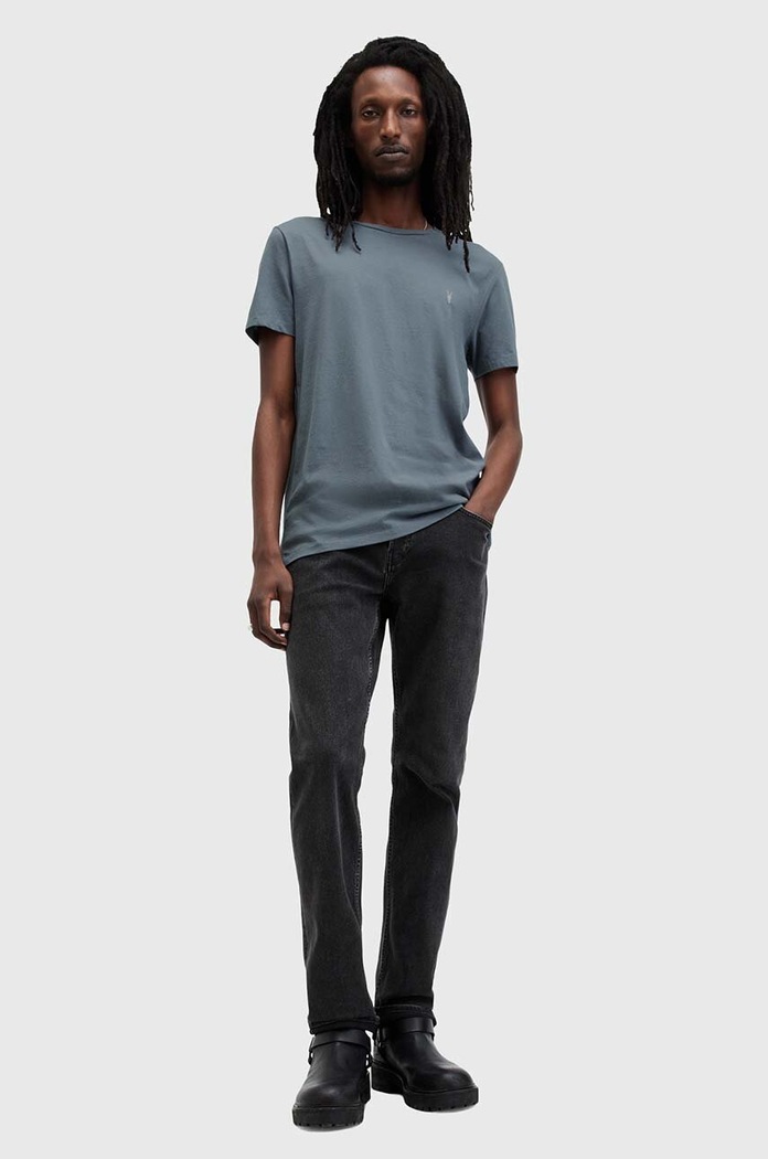 Bavlněné tričko AllSaints TONIC modrá M028JB
