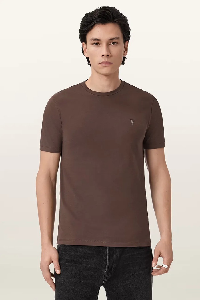 Ρούχα AllSaints Βαμβακερό μπλουζάκι AllSaints BRACE 3-pack M031JB μπεζ
