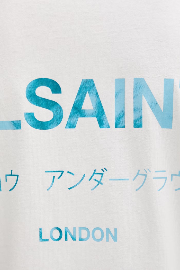 AllSaints oversize tričko pánske bavlnené M071PB béžová