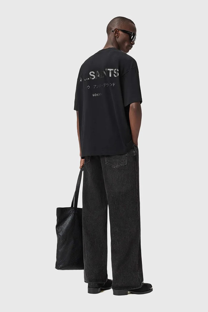 AllSaints футболка оверсайз для мужчин из хлопка M071PB