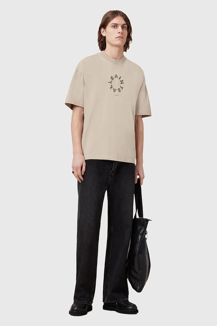 AllSaints T-shirt bawełniany TIERRA SS CREW M072PB
