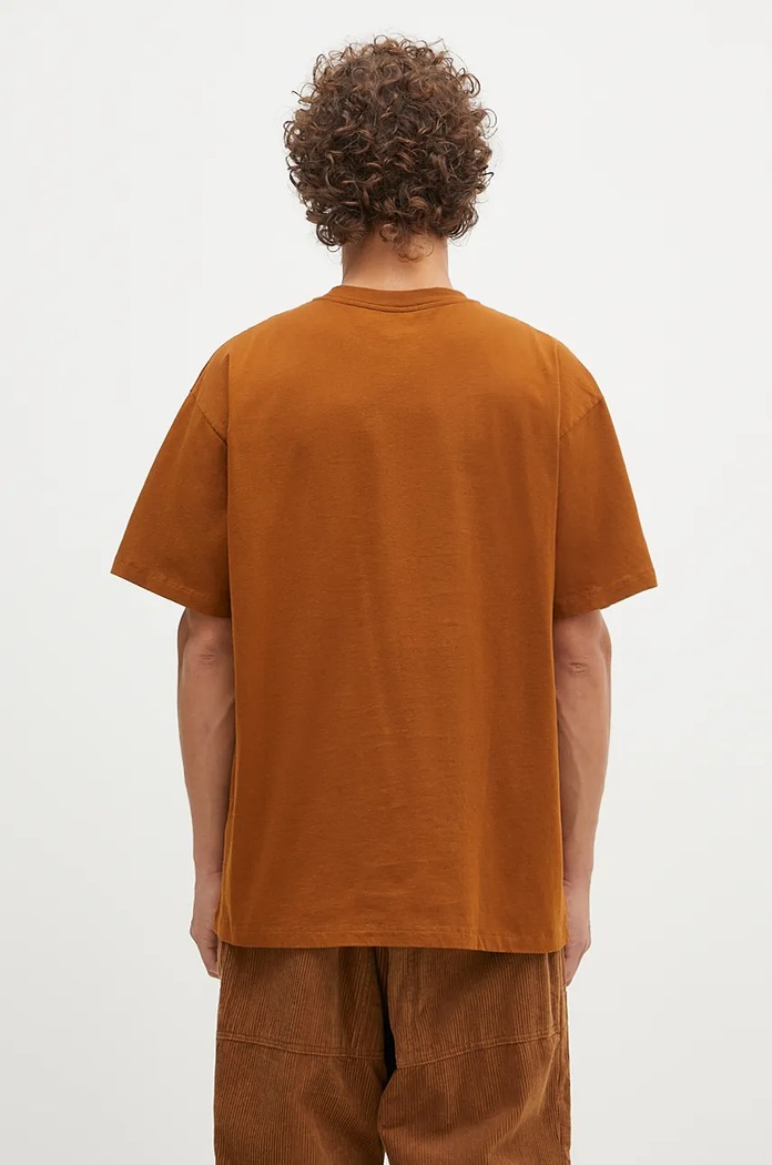 Clothing Aries Cotton t-shirt Temple SS Tee AR6000002 brown
