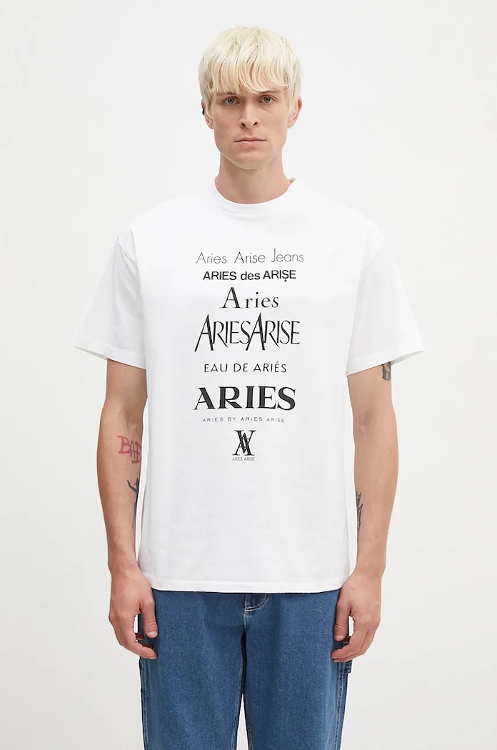 Aries pamut póló Perfume SS Tee pamut fehér AR6000502