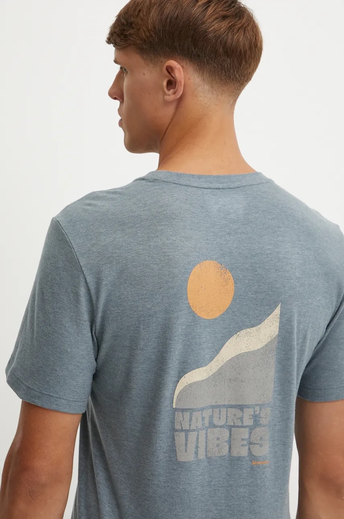 Sportovní triko Smartwool Natures Vibes SW002371 modrá