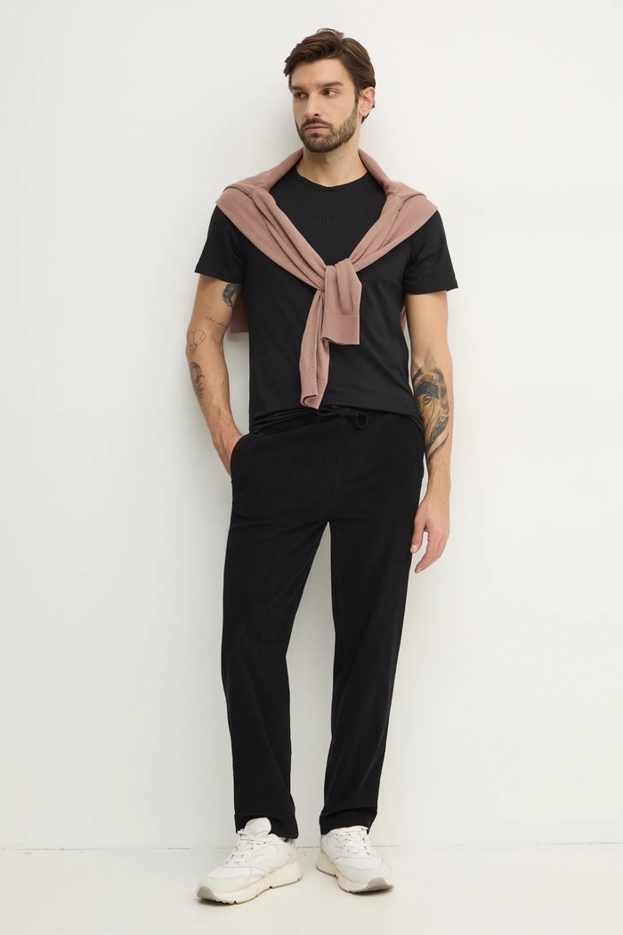 Bavlnené tričko Guess M4GP39.K7HD0 čierna AW25