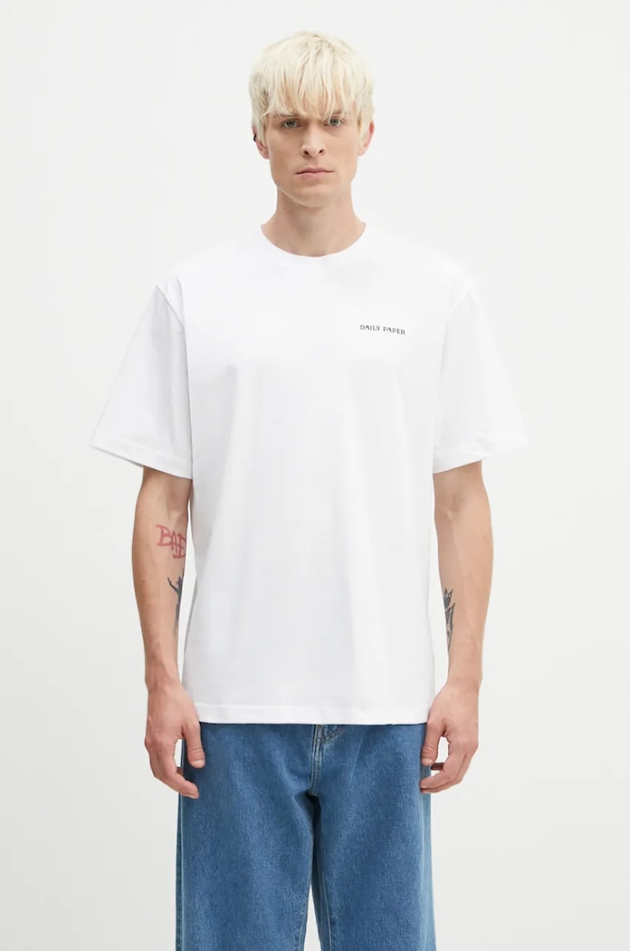 Daily Paper cotton t-shirt Dias relaxed white 2422071