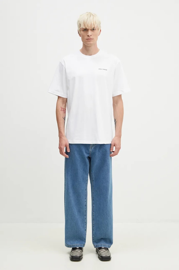 Daily Paper cotton t-shirt Dias 2422071 white