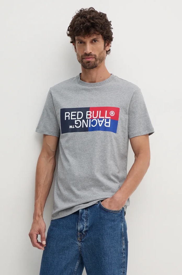 Red Bull Racing x Pepe Jeans t-shirt bawełniany szary RM500001