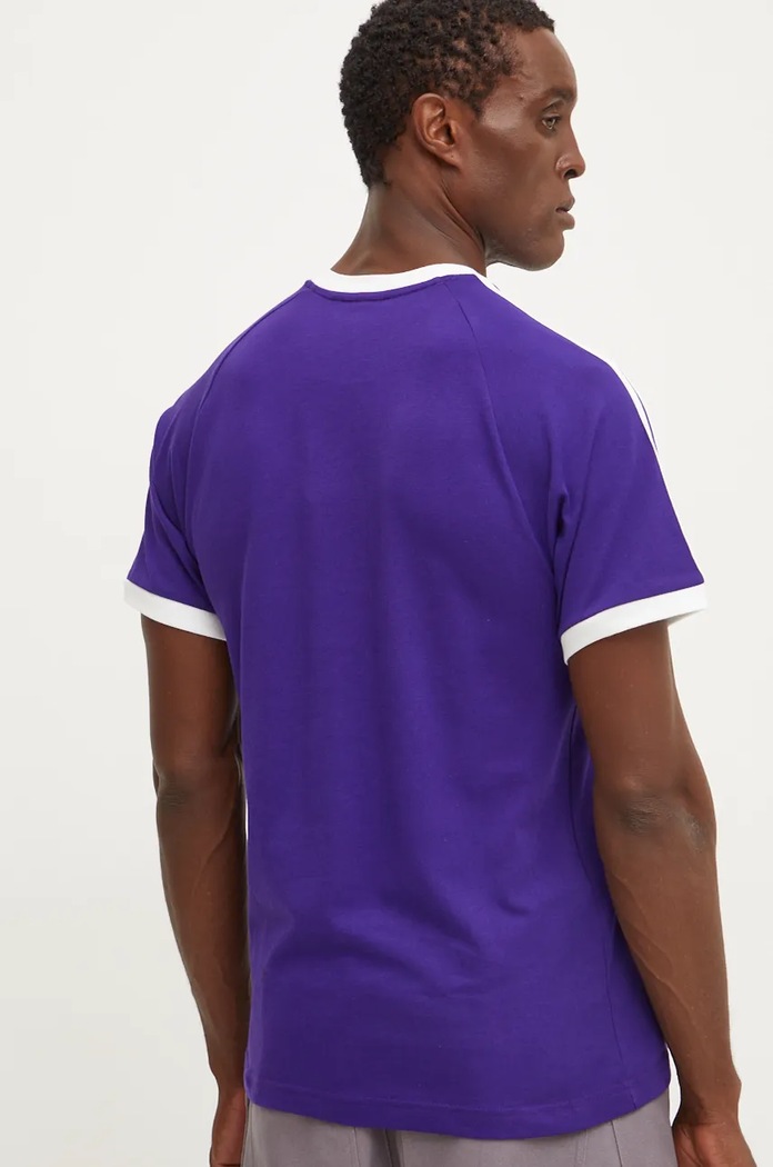 Ρούχα Βαμβακερό μπλουζάκι adidas Originals IZ2369 μωβ
