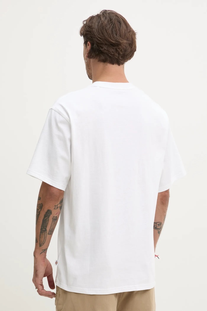 Oblečenie Bavlnené tričko Dickies Clancy Heavyweight Tee DK0A4Z4L biela