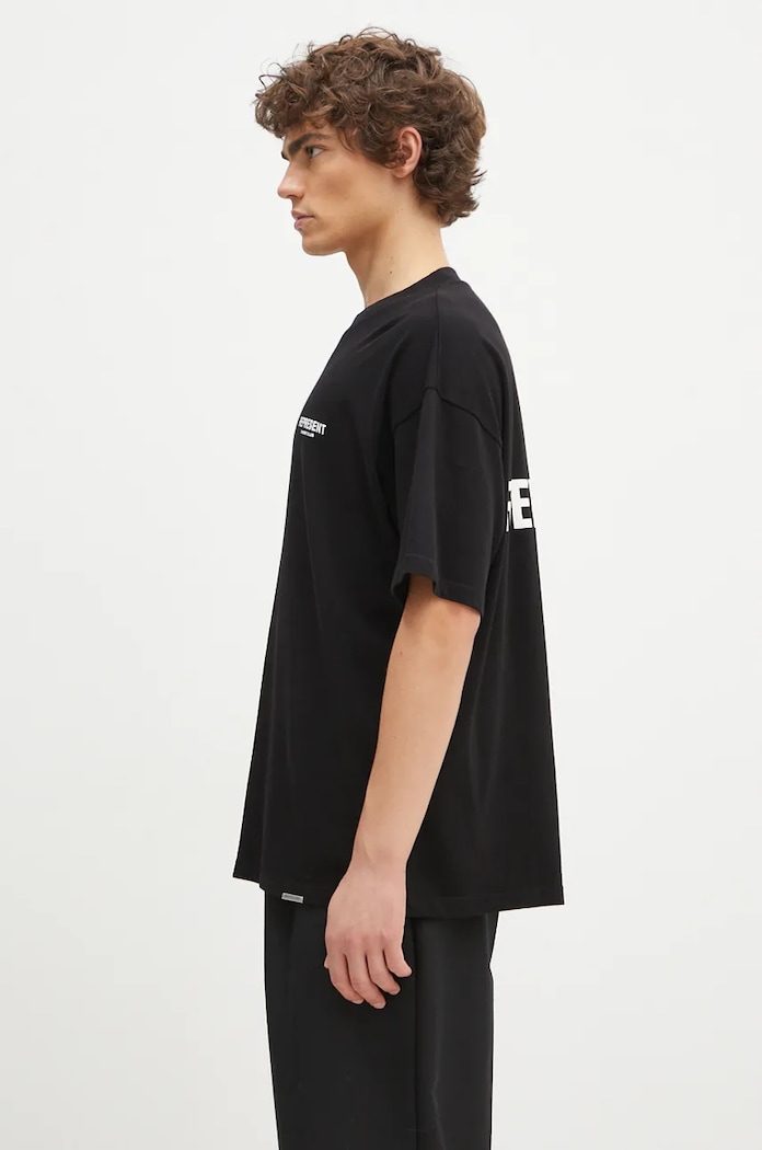 Βαμβακερό μπλουζάκι Represent Represent Owners Club OCM41114.001 μαύρο SS25