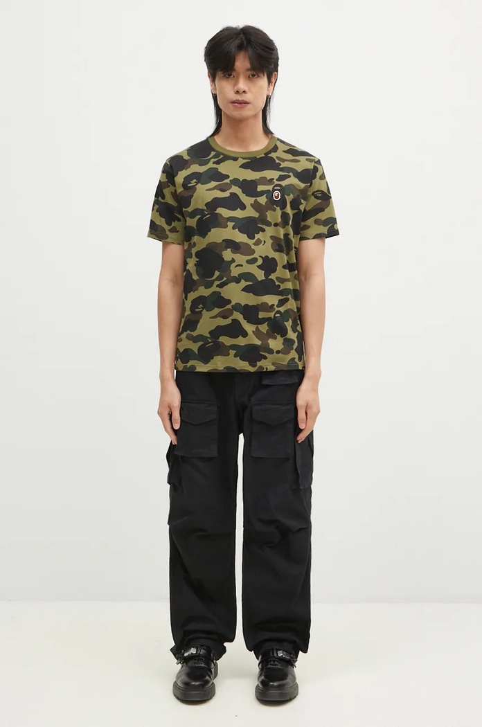 A Bathing Ape cotton t-shirt 1ST CAMO ONE POINT TEE 1K80109006