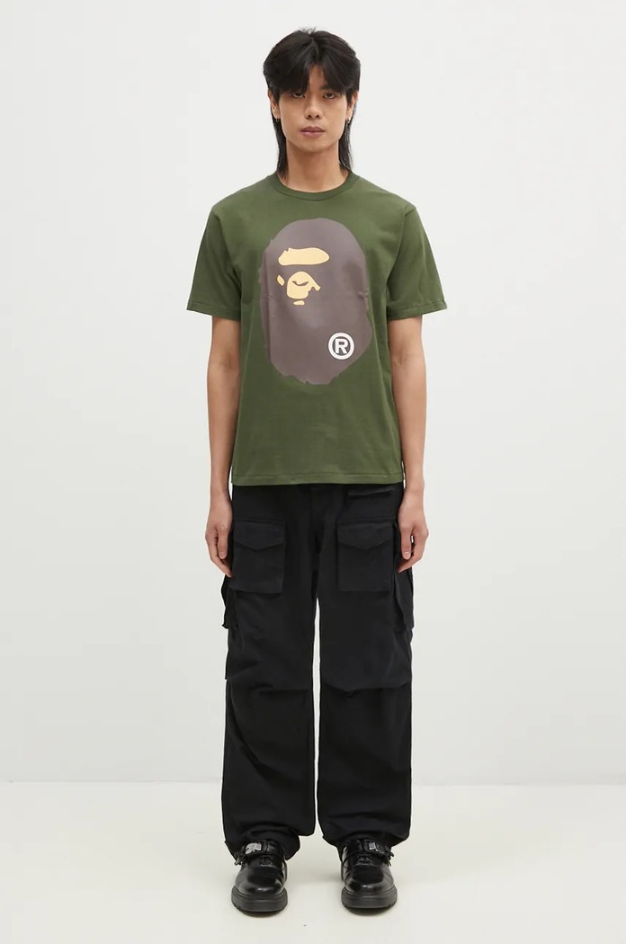 A Bathing Ape cotton t-shirt BIG APE HEAD TEE 1K80110002