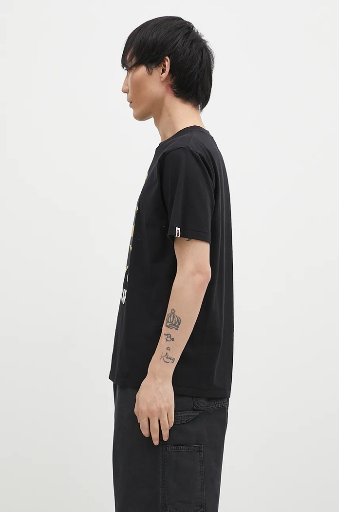 A Bathing Ape cotton t-shirt 1ST CAMO BY BATHING APE TEE 1K80110012 black AW24