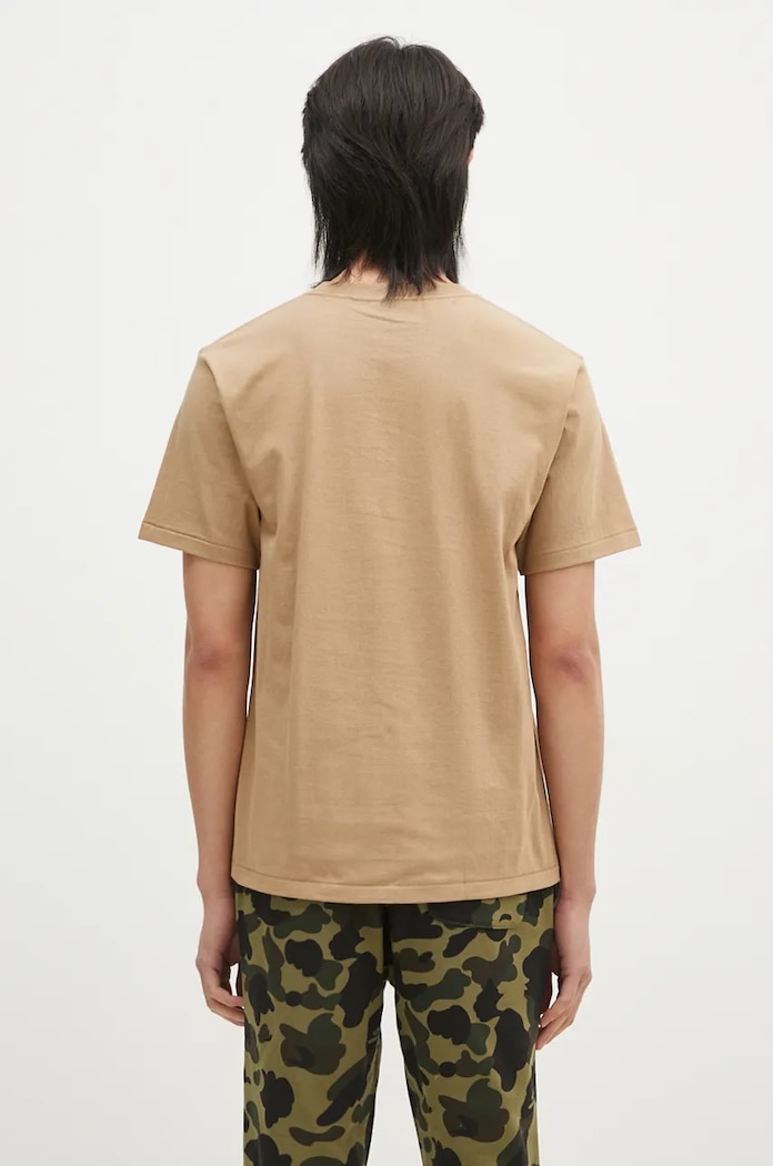 Clothing A Bathing Ape cotton t-shirt 1ST CAMO SHARK TEE 1K80110013 beige