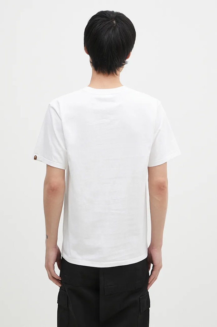 Clothing A Bathing Ape cotton t-shirt MILO ON APE HEAD TEE 2K80110002 white