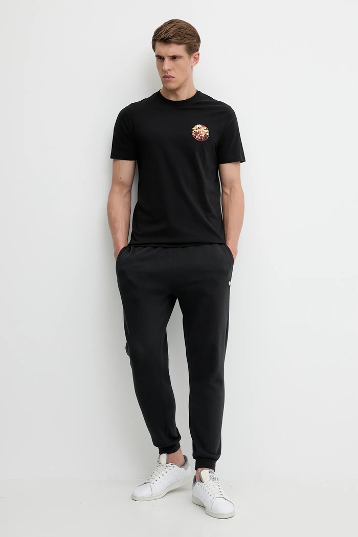 Kratka majica Rip Curl PASSAGE 0JIMTE črna AW25
