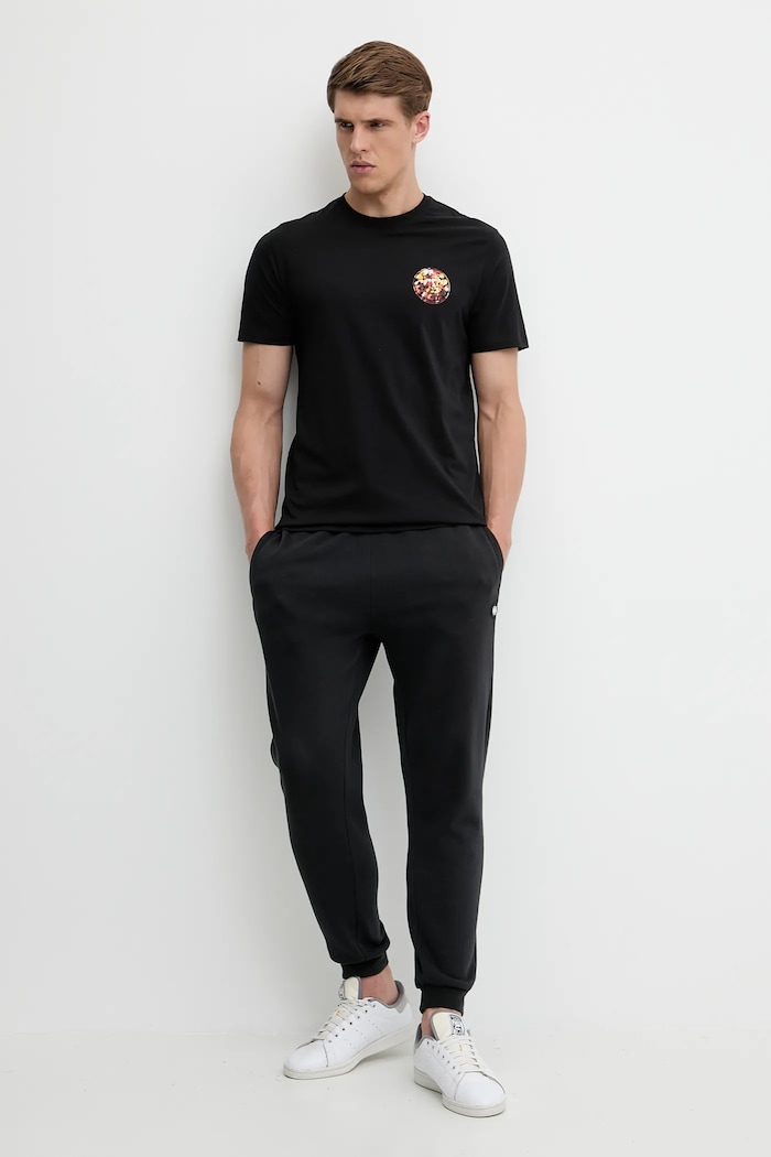 Kratka majica Rip Curl PASSAGE 0JIMTE črna AW25
