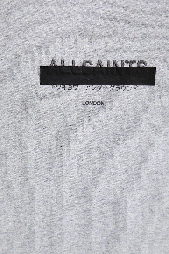 Βαμβακερό μπλουζάκι AllSaints REDACT SS CREW M002PC γκρί