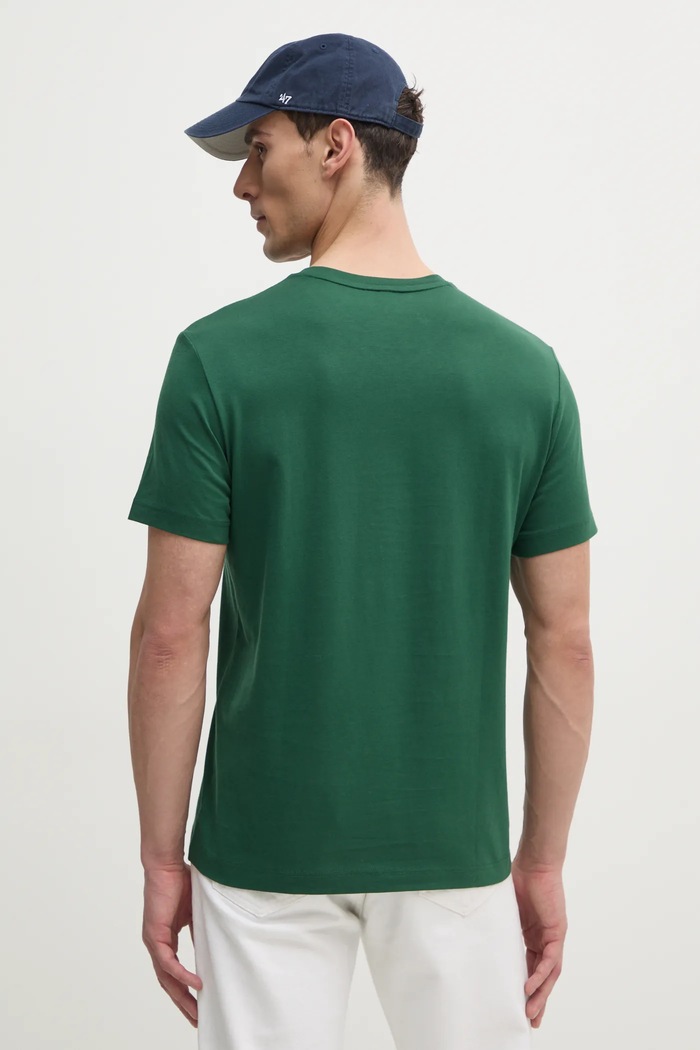 Oblečení Bavlněné tričko Lacoste TH5077 zelená