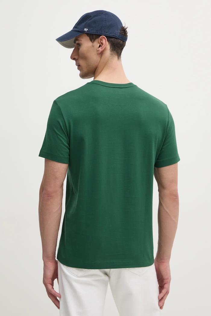 Oblečení Bavlněné tričko Lacoste TH5077 zelená