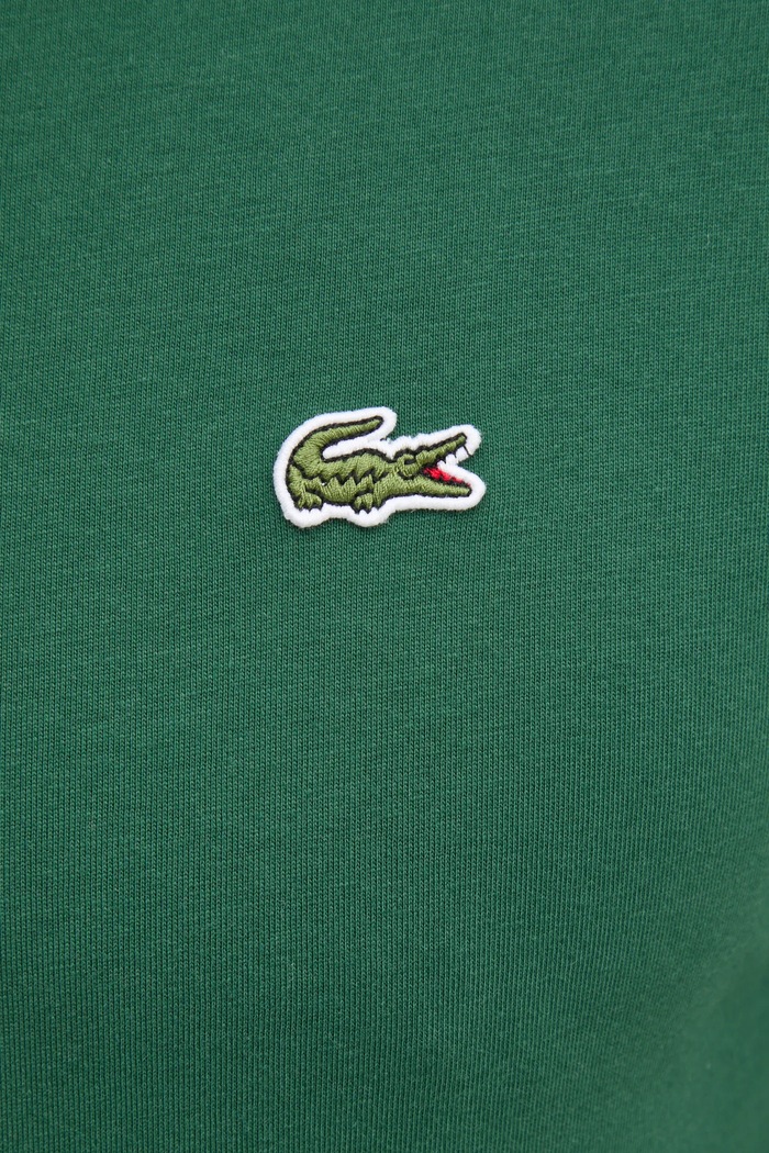 Bavlněné tričko Lacoste TH5077 zelená