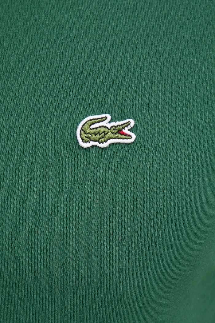Bavlněné tričko Lacoste TH5077 zelená