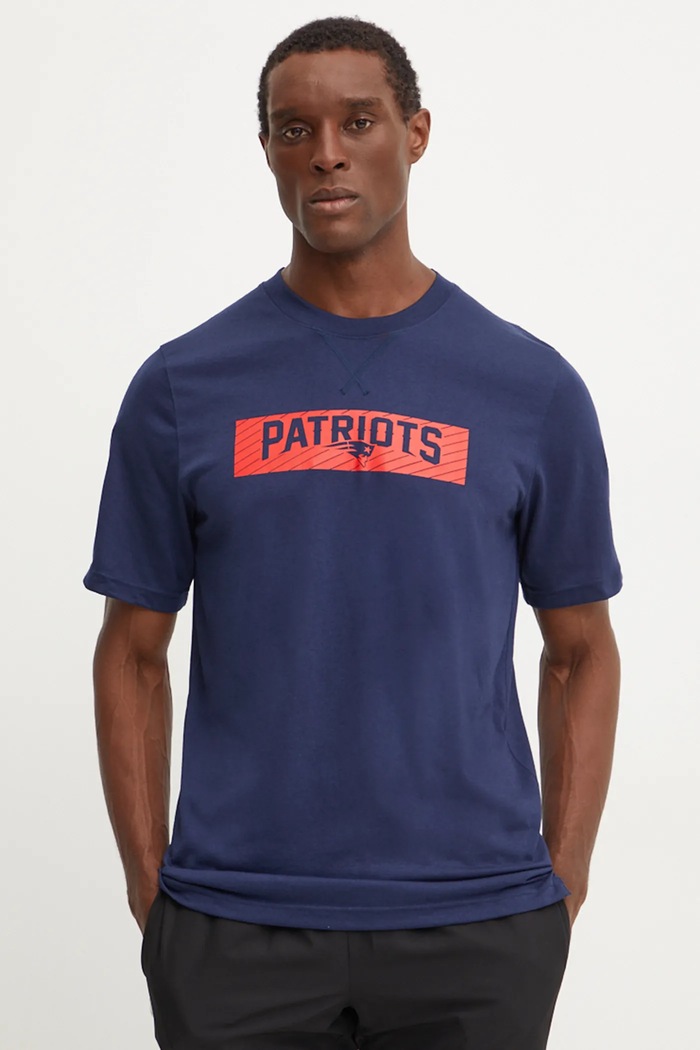 Тениска за трениране Nike New England Patriots стандартна тъмносин 02FF.41S.8K.B73