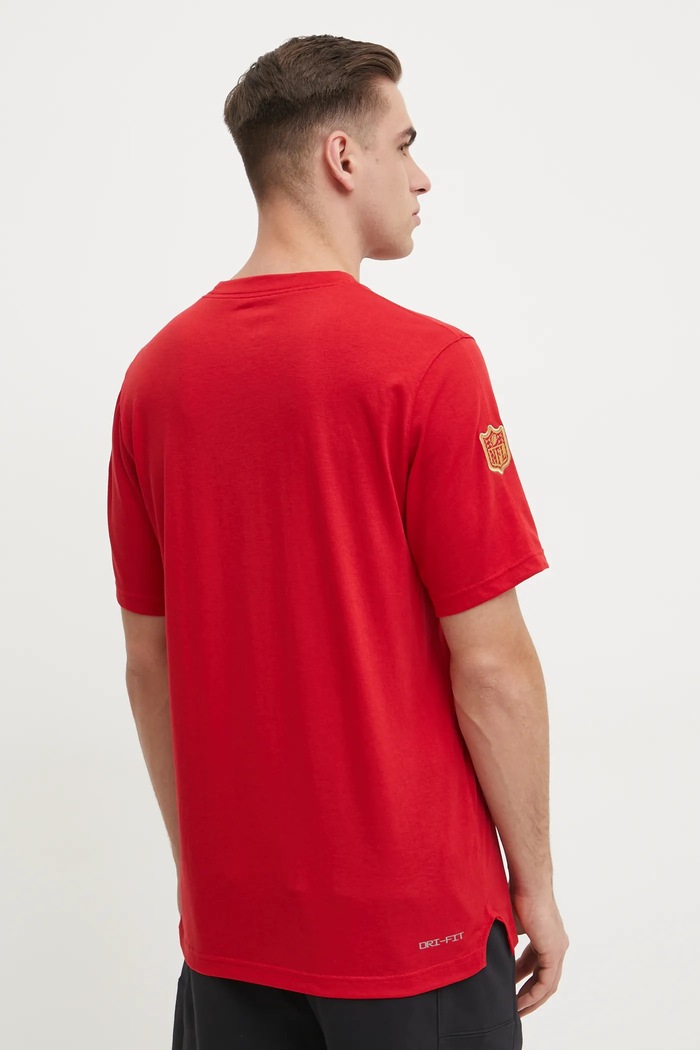 Oblečení Tréninkové tričko Nike San Francisco 49ers 02FF.6DL.73.B73 červená