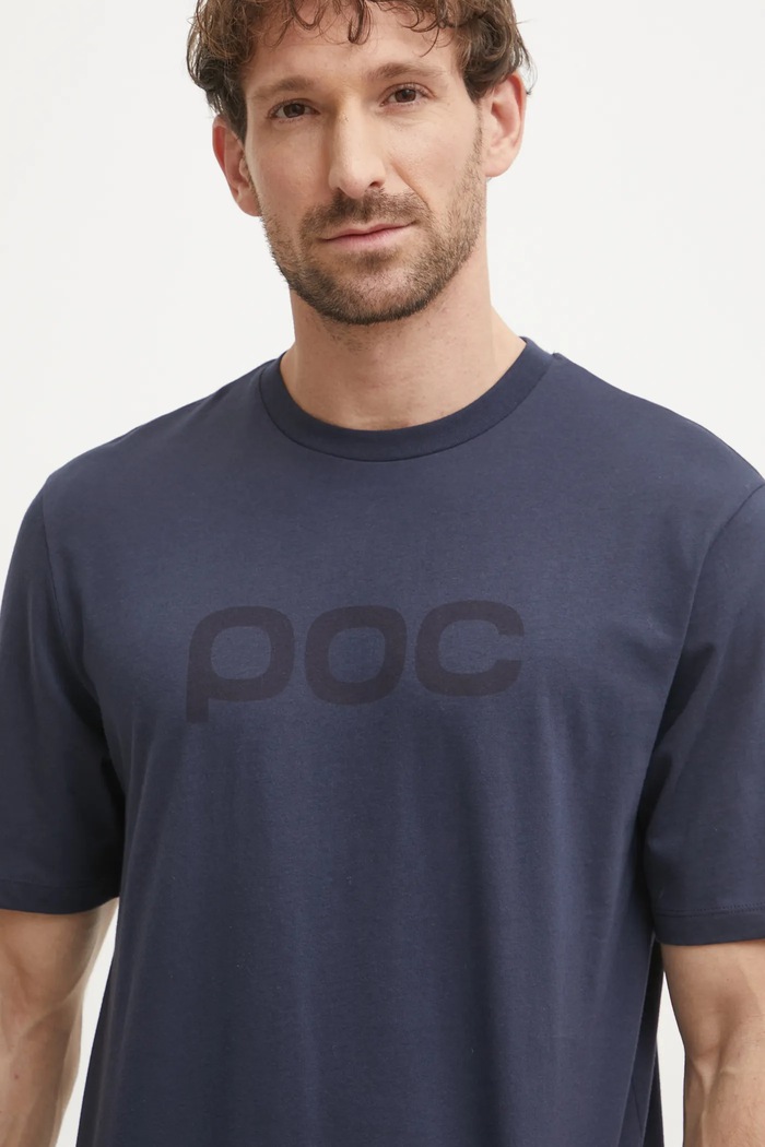 T-shirt bawełniany POC 61650 granatowy