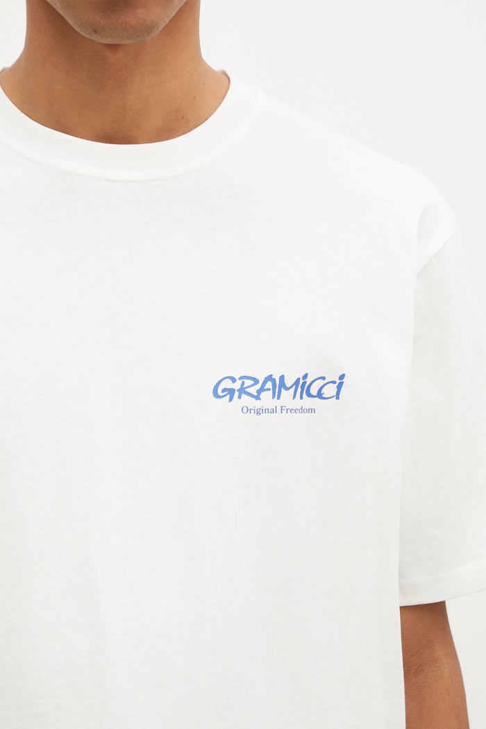 Gramicci cotton t-shirt Original Freedom Tee white G4FU.T098
