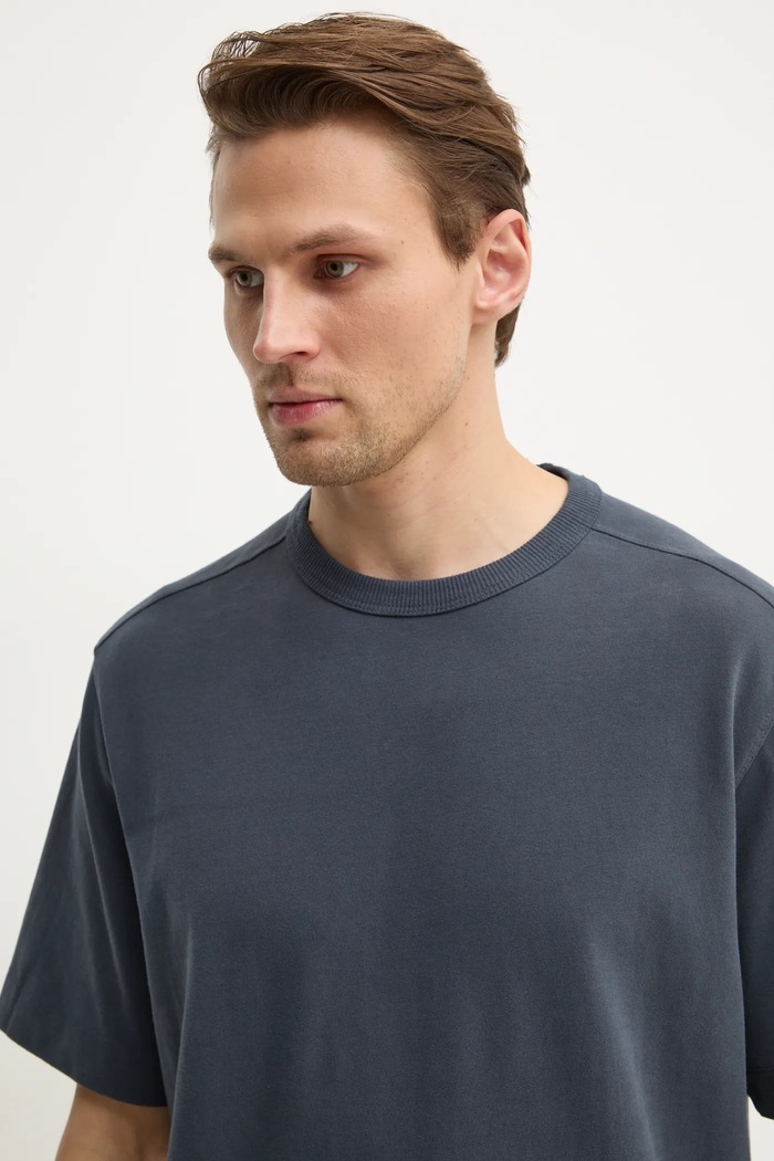 Bavlněné tričko Abercrombie & Fitch šedá KI124.4595.200