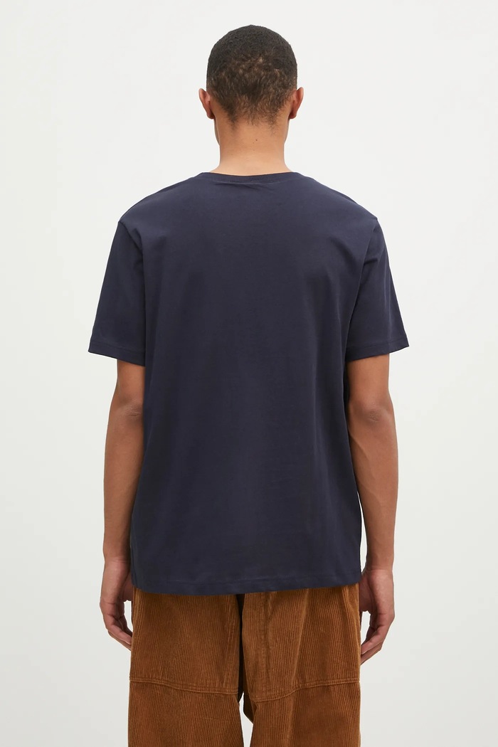 Abbigliamento Champion t-shirt in cotone Crewneck 220713 blu navy