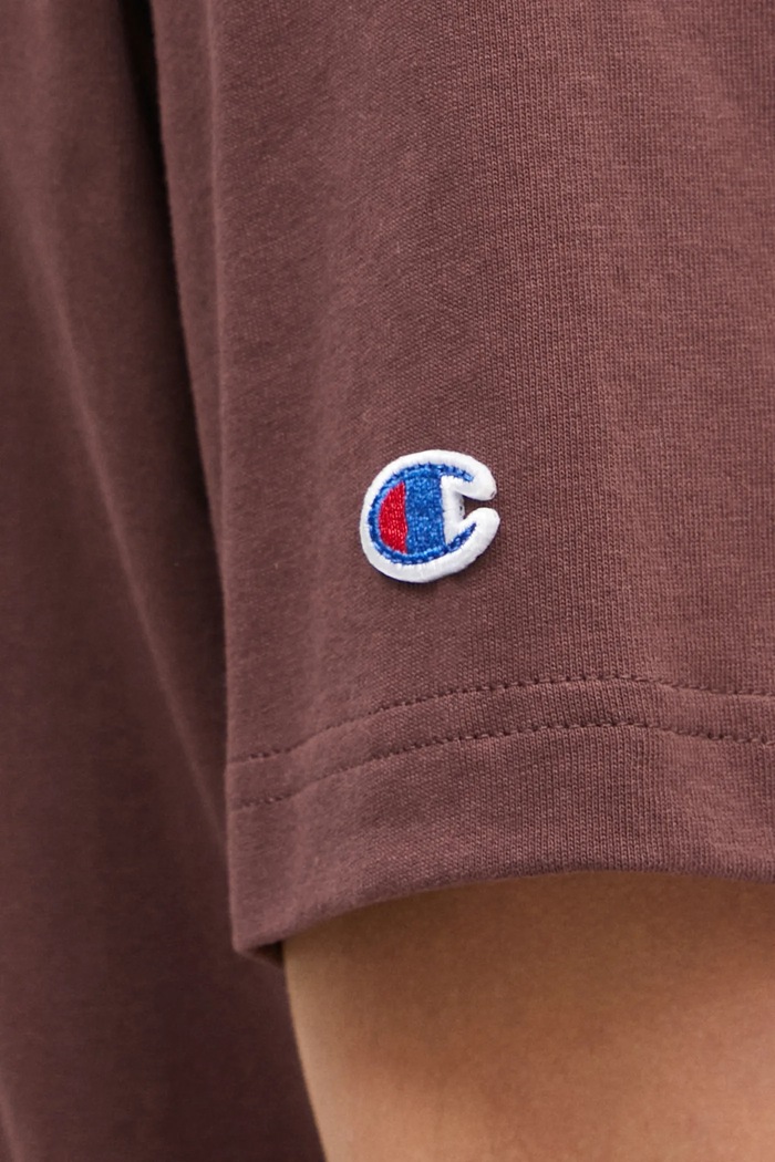 Champion cotton t-shirt Crewneck brown 220713