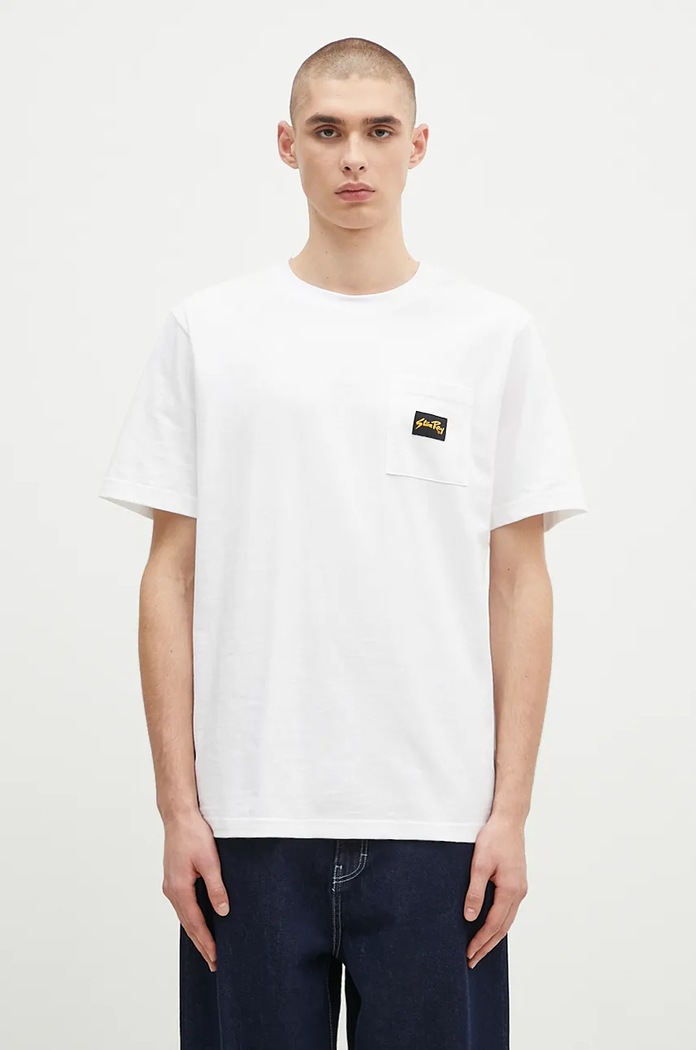 Bavlněné tričko Stan Ray regular bílá AW2400402