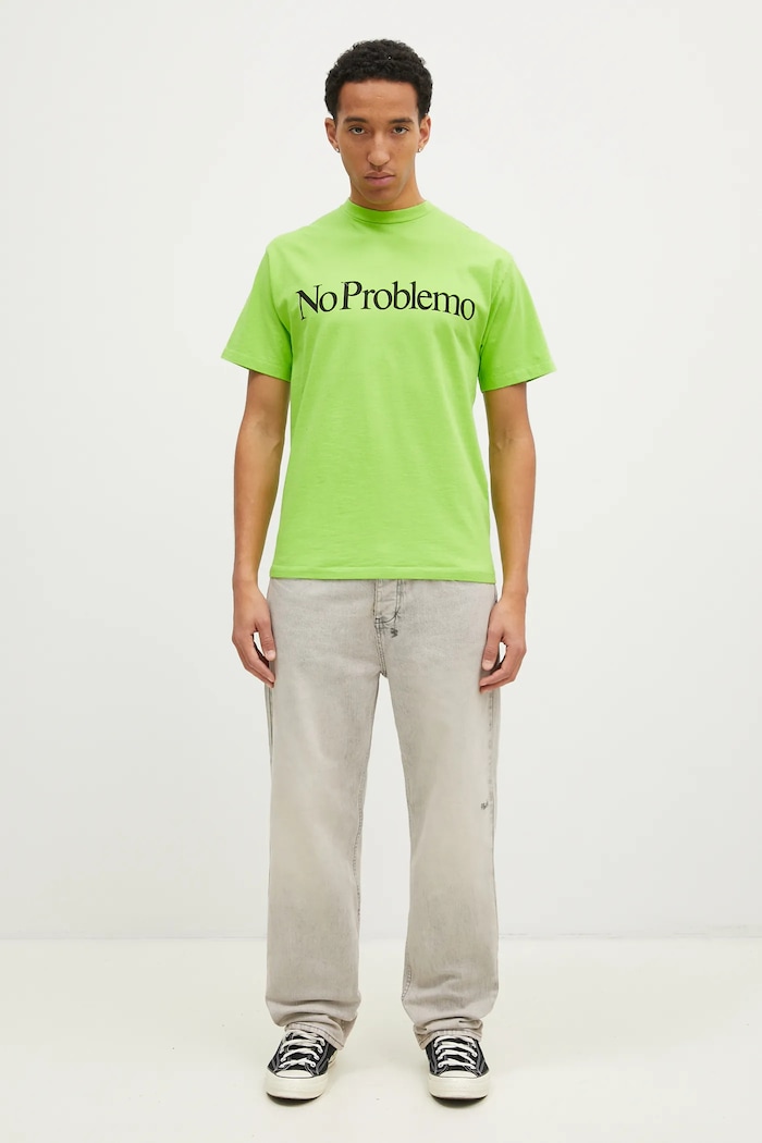 No Problemo cotton t-shirt Fluoro SS Tee green NP60003.02