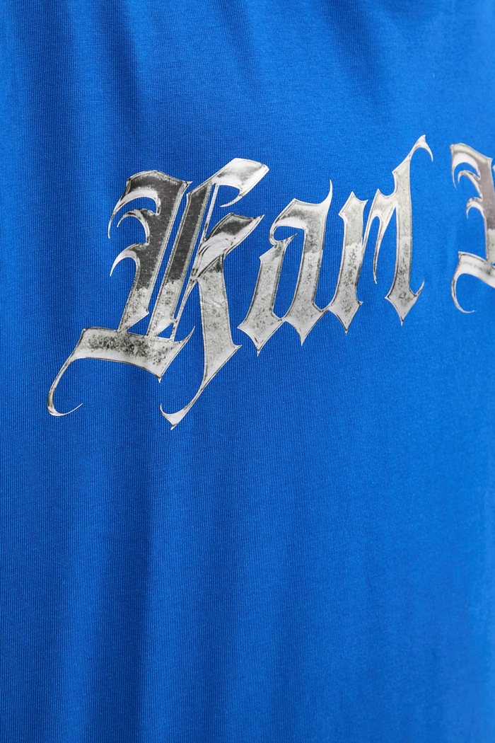 Bavlněné tričko Karl Kani 60300183 modrá