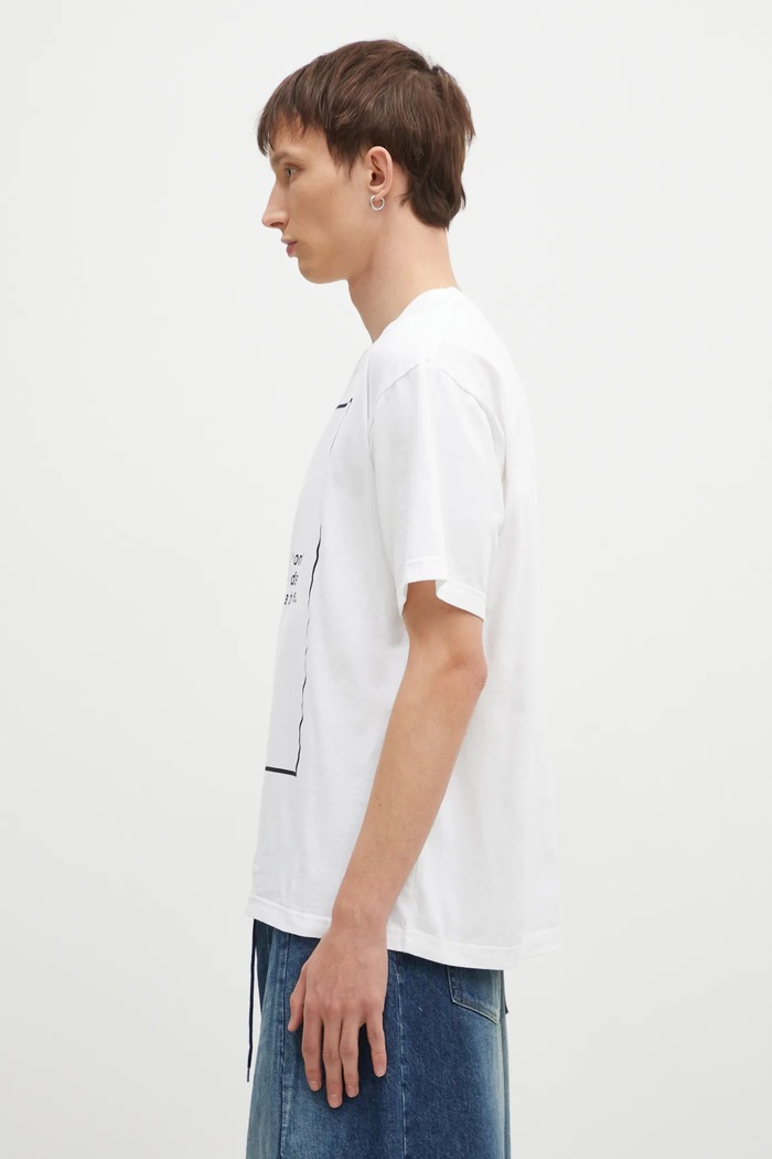 NEIGHBORHOOD t-shirt bawełniany Tee SS-15 242PCNH.ST15 biały AW24