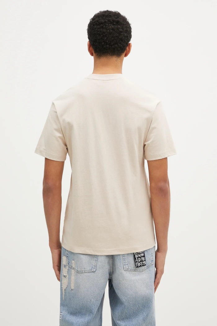 Одежда Хлопковая футболка Butter Goods Bomb Tee BG243100 бежевый