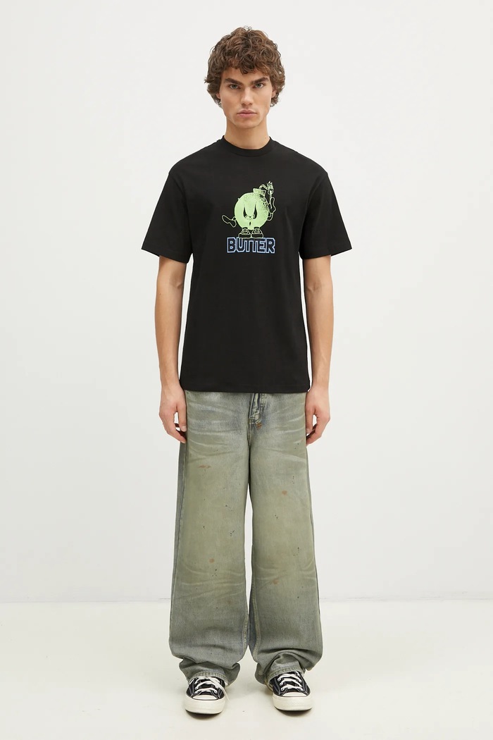 Butter Goods t-shirt in cotone Bomb Tee BG243100 nero