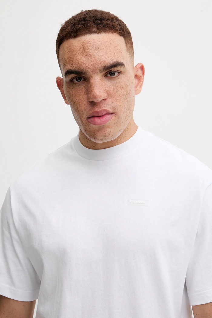 Butter Goods tricou din bumbac Basic Tee alb BG243110