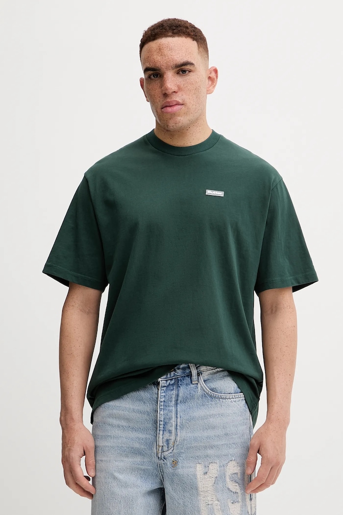 Bavlnené tričko Butter Goods Basic Tee jednofarebný zelená BG243110