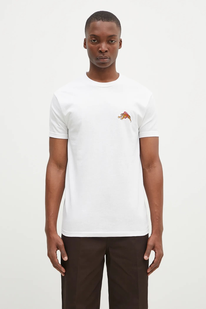 Bavlněné tričko Wacko Maria Tim Lehi regular bílá 24FW.WMT.TEE06