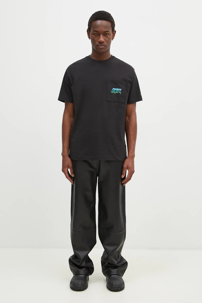 Bavlnené tričko Puma Puma x A$AP ROCKY Pocket 632012 čierna