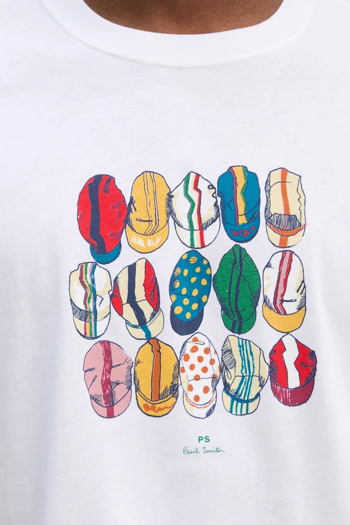 Bavlněné tričko PS Paul Smith M2R.011R.AP8921 bílá