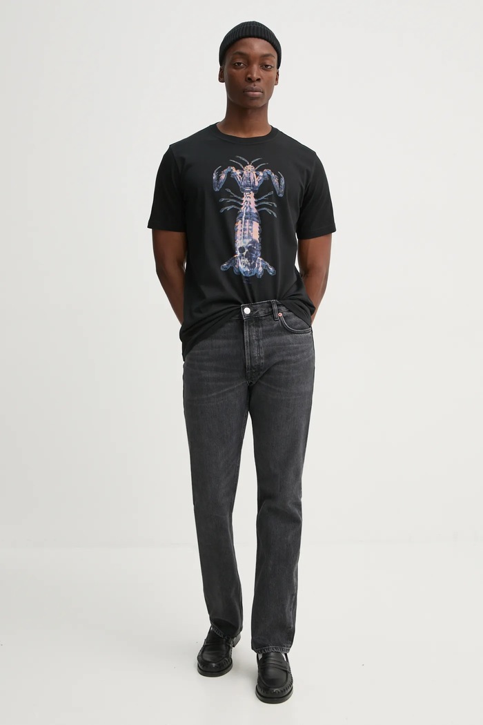 Bavlněné tričko PS Paul Smith M2R.011R.PP5083 černá SS25