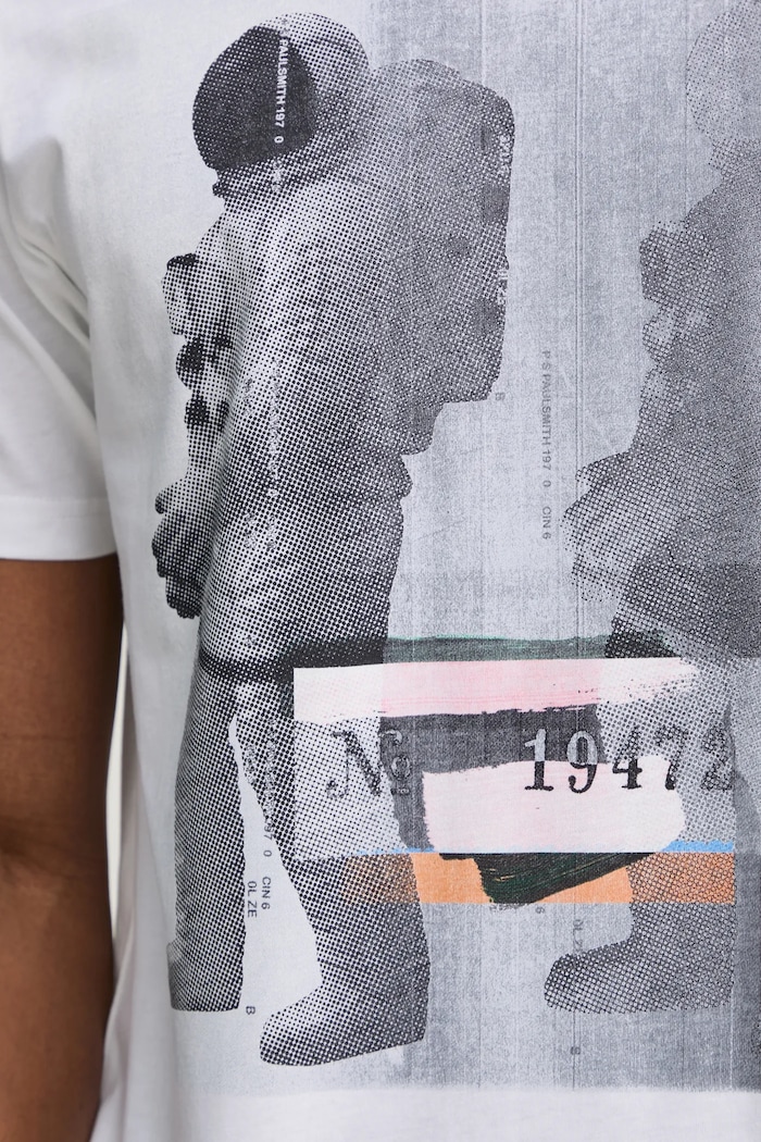 Bavlněné tričko PS Paul Smith M2R.011R.PP5086 bílá