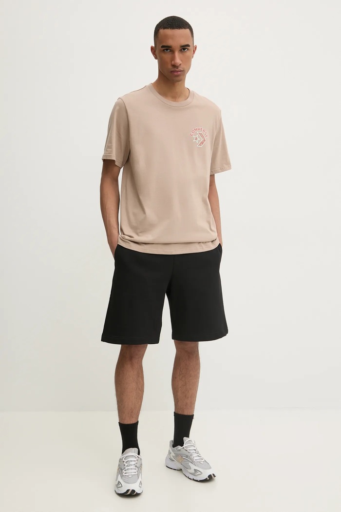 Converse t-shirt 10027096.A03 bézs SS25