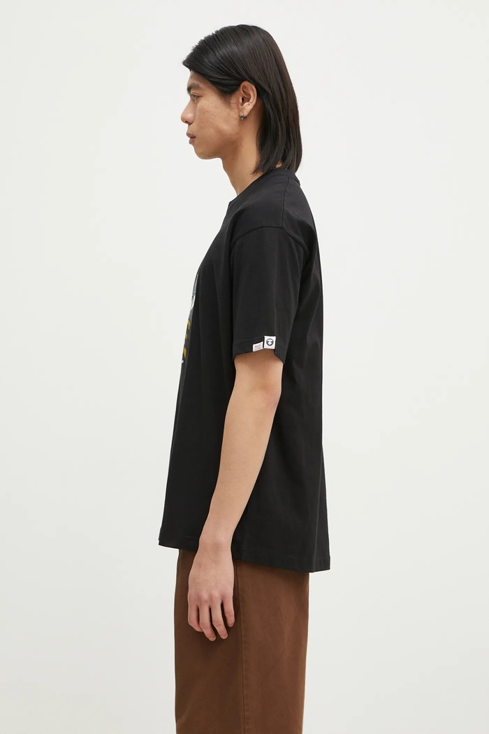 Хлопковая футболка AAPE Theme Main AAPTEM1551XXN чёрный AW24